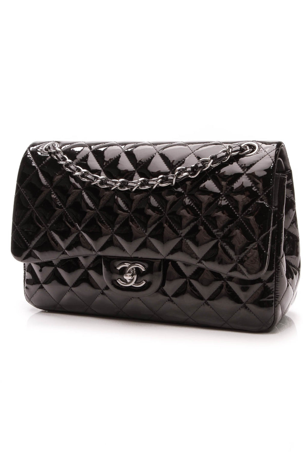 Chanel

Classic Double Flap Bag - Jumbo Black Patent