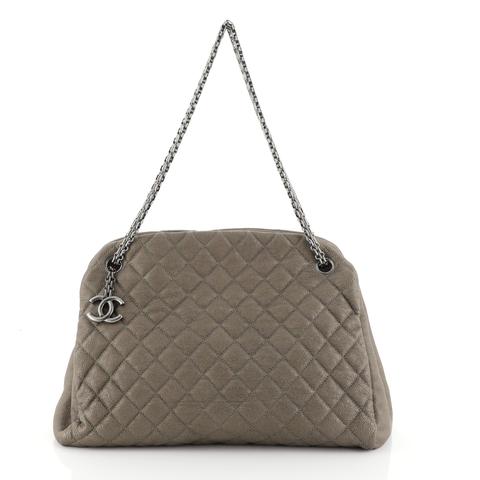 Chanel Just Mademoiselle Bag Quilted Caviar Large 