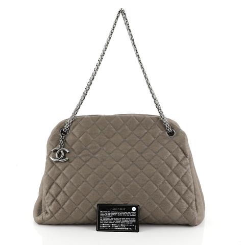 Chanel Just Mademoiselle Bag Quilted Caviar Large 