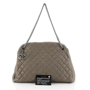 Chanel Just Mademoiselle Bag Quilted Caviar Large 