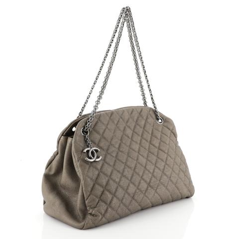 Chanel Just Mademoiselle Bag Quilted Caviar Large 
