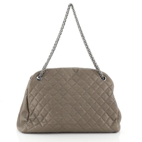 Chanel Just Mademoiselle Bag Quilted Caviar Large 