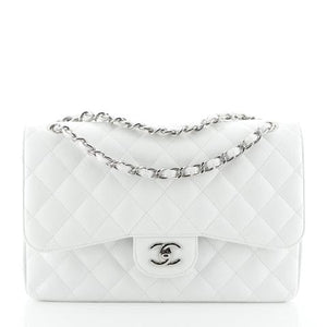 CHANEL Caviar Quilted Jumbo Double Flap Black 1211699