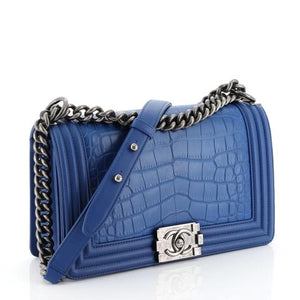 Chanel Boy Flap Bag Alligator Old Medium 
