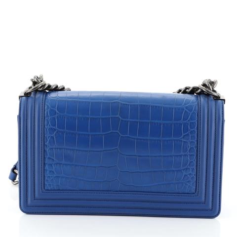 Chanel Boy Flap Bag Alligator Old Medium 