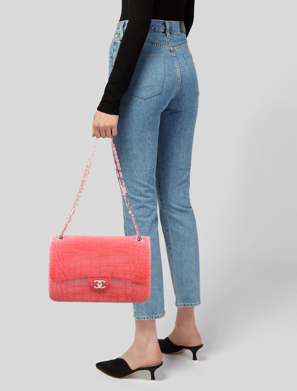 Alligator Classic Jumbo Double Flap Bag